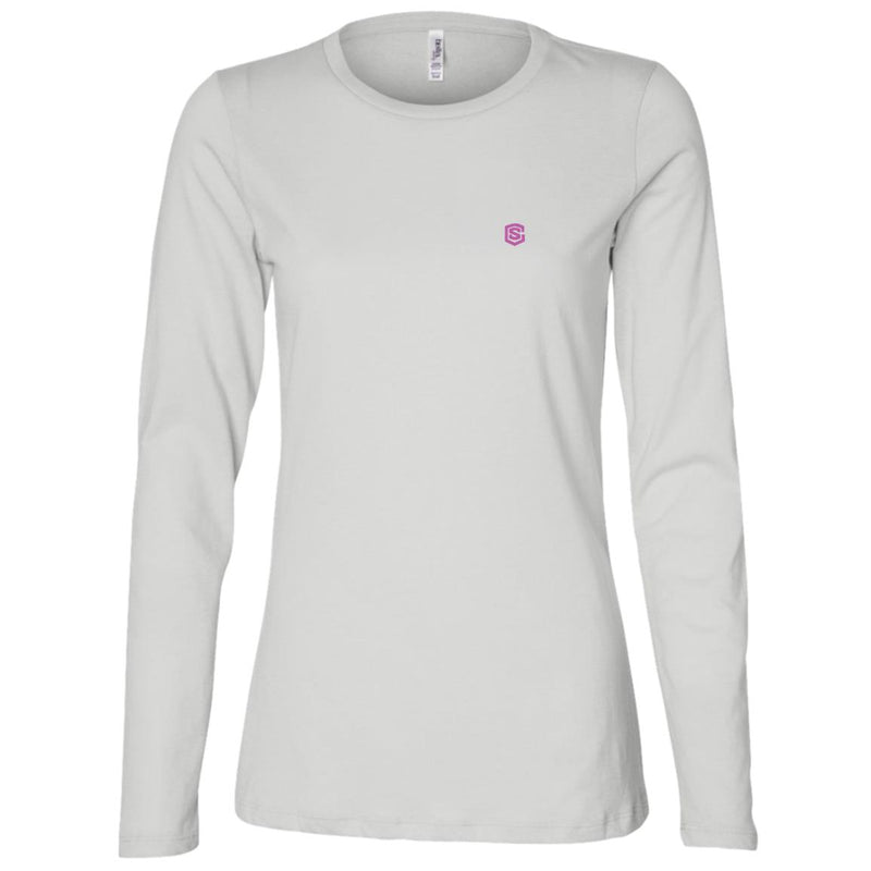 Illustrator Pink Logo B6450 Ladies' Jersey LS Missy Fit