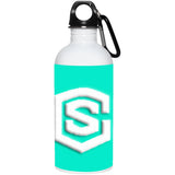 white (2) 23663 20 oz. Stainless Steel Water Bottle