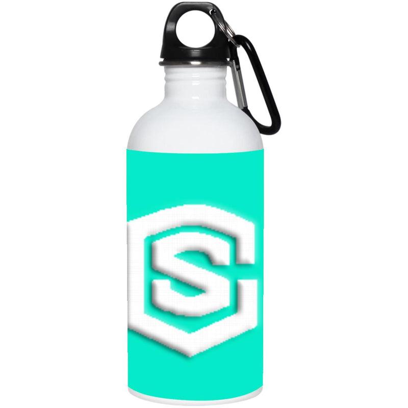 white (2) 23663 20 oz. Stainless Steel Water Bottle