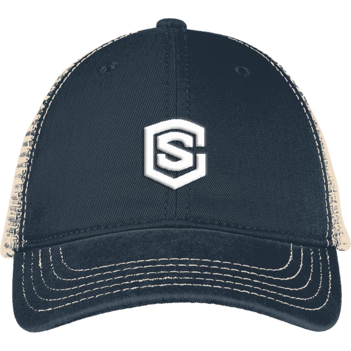 white (2) DT630 Mesh Back Cap