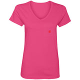 Illustrator Red Logo 88VL Ladies' V-Neck T-Shirt