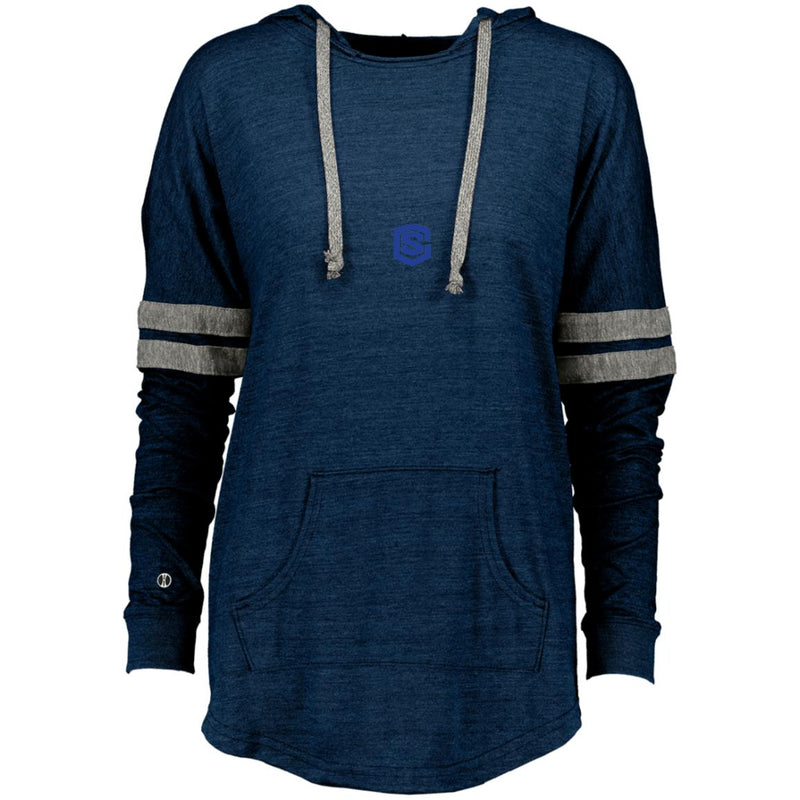 Illustrator Blue Logo 229390 Ladies Hooded Low Key Pullover