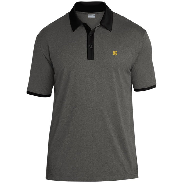 Illustrator Gold Logo ST667 Heather Contender Contrast Polo