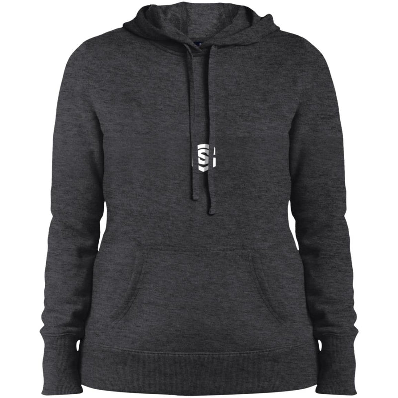 Illustrator White Logo LST254 Ladies' Pullover Hooded Sweatshirt