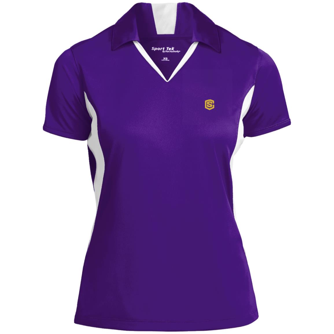 Illustrator Gold Logo LST655 Ladies' Colorblock Performance Polo