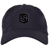 black (2) BX001 Brushed Twill Unstructured Dad Cap