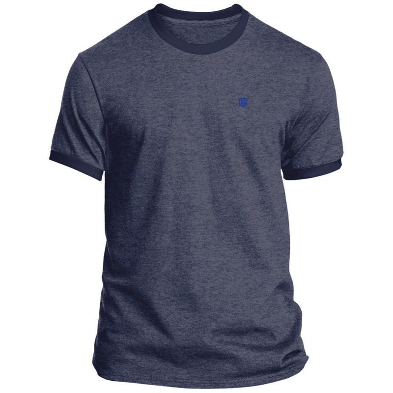 Illustrator Blue Logo PC54R Ringer Tee