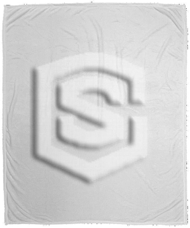 white (2) VPM Cozy Plush Fleece Blanket - 50x60