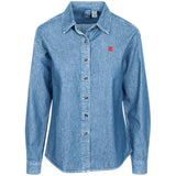 Illustrator Red Logo LSP10 Women's LS Denim Shirt