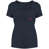 Illustrator Red Logo DM106L Women's Perfect Scoop Neck Tee