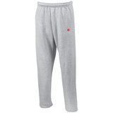 Illustrator Red Logo G123 Open Bottom Sweatpants with Pockets