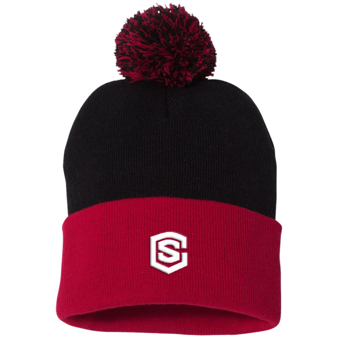 white (2) SP15 Pom Pom Knit Cap