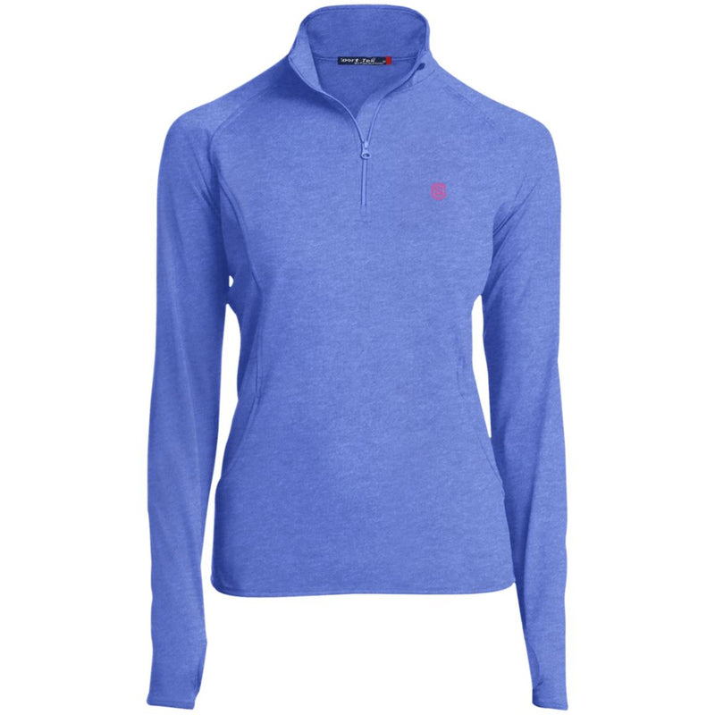 Illustrator Pink Logo LST850 Women's 1/2 Zip Performance Pullover