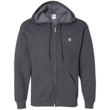 Illustrator Silver Logo G186 Zip Up Hooded Sweatshirt