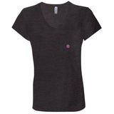 Illustrator Pink Logo B6005 Ladies' Jersey V-Neck T-Shirt