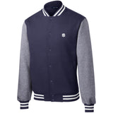 Illustrator White Logo ST270 Fleece Letterman Jacket