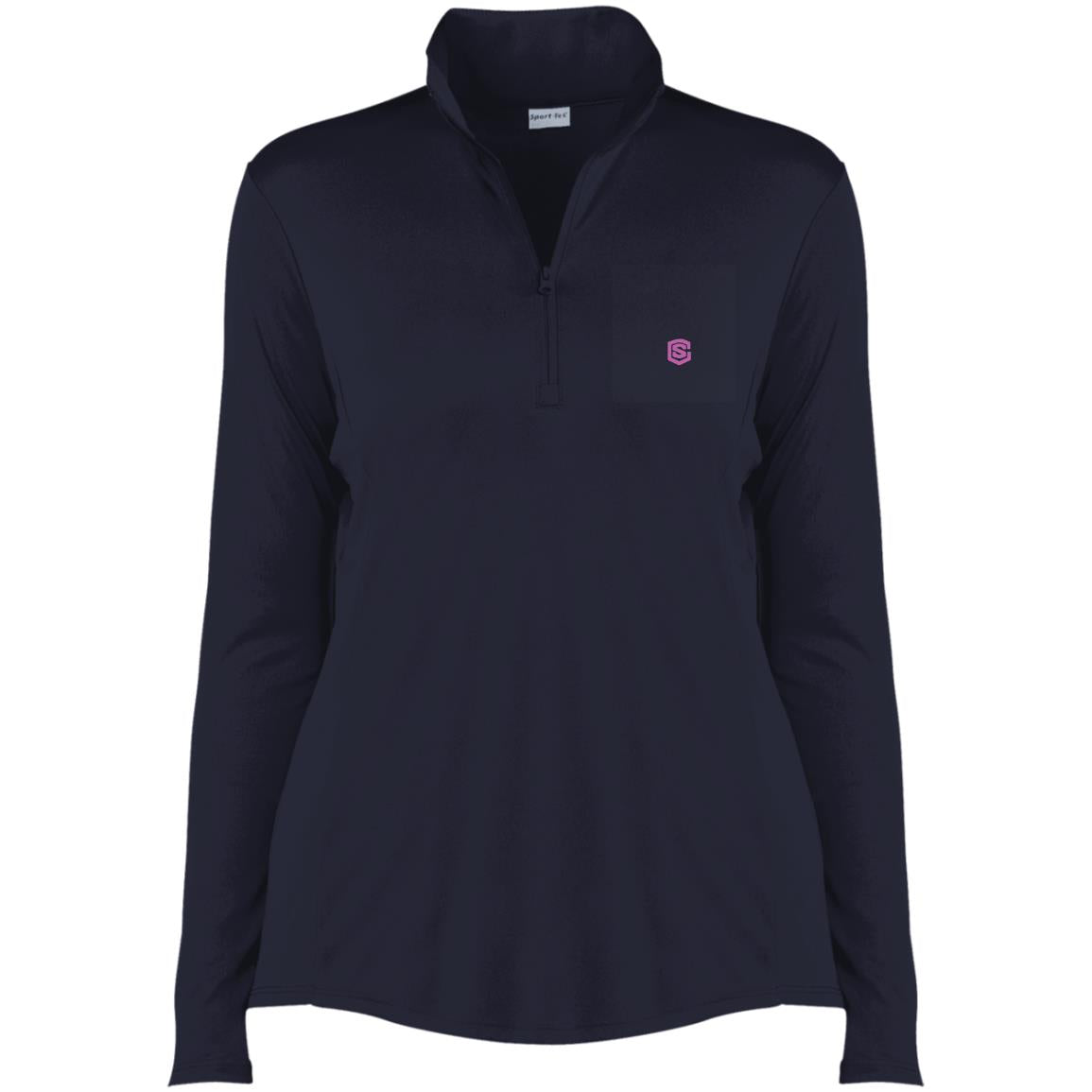 Illustrator Pink Logo LST357 Ladies' Competitor 1/4-Zip Pullover