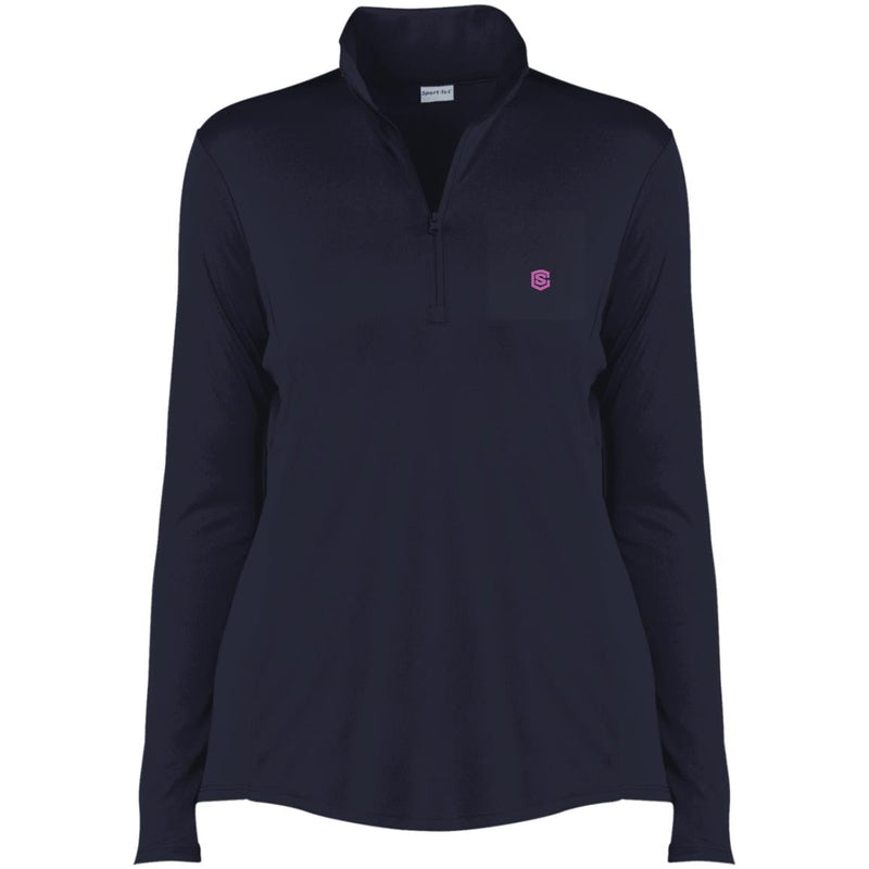 Illustrator Pink Logo LST357 Ladies' Competitor 1/4-Zip Pullover