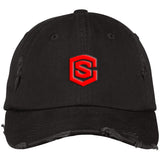 red (2) DT600 Distressed Dad Cap