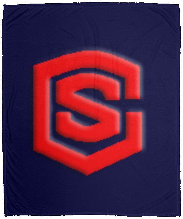 red (2) VPM Cozy Plush Fleece Blanket - 50x60