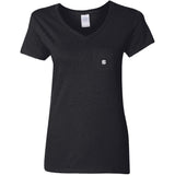 Illustrator White Logo G500VL Ladies' 5.3 oz. V-Neck T-Shirt