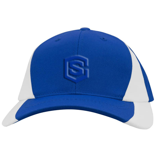 blue (2) YSTC11 Youth Mid-Profile Colorblock Cap