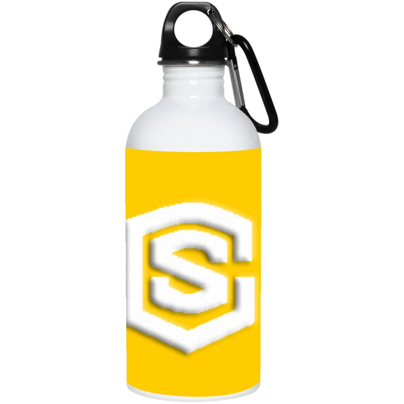white (2) 23663 20 oz. Stainless Steel Water Bottle