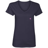 Illustrator Pink Logo 88VL Ladies' V-Neck T-Shirt