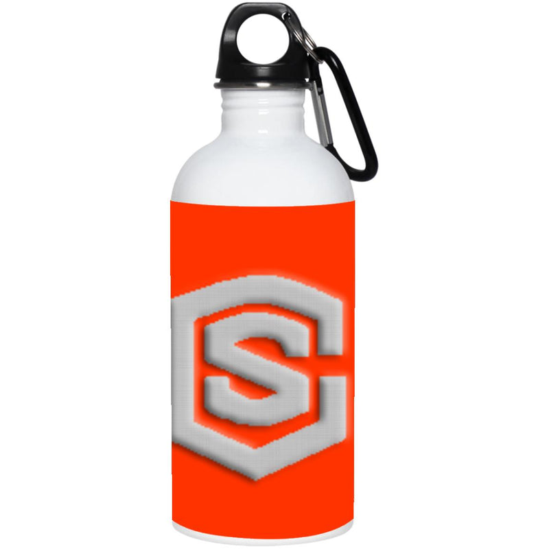 silver (2) 23663 20 oz. Stainless Steel Water Bottle