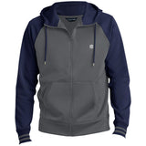 Illustrator Silver Logo ST236 Men's Sport-Wick® Full-Zip Hooded Jacket