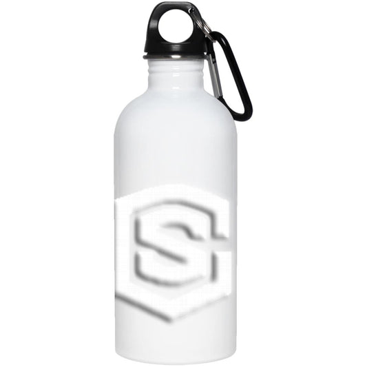 white (2) 23663 20 oz. Stainless Steel Water Bottle