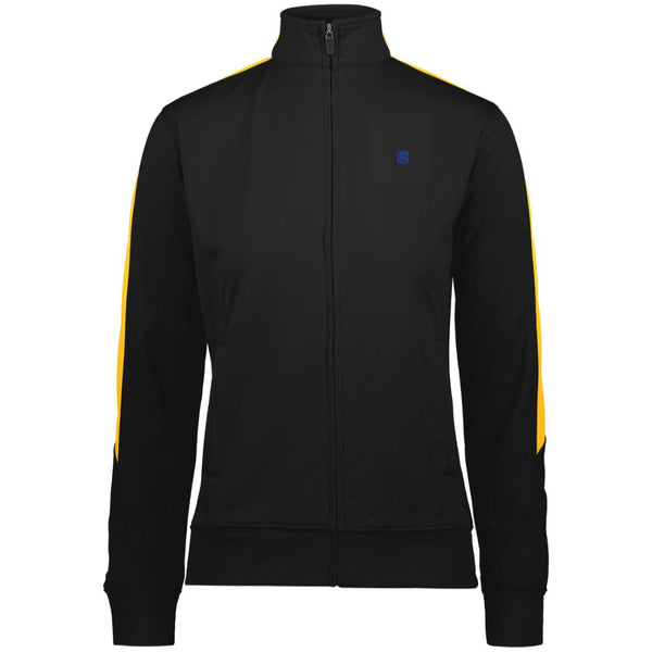 Illustrator Blue Logo 4397 Ladies' Performance Colorblock Full Zip