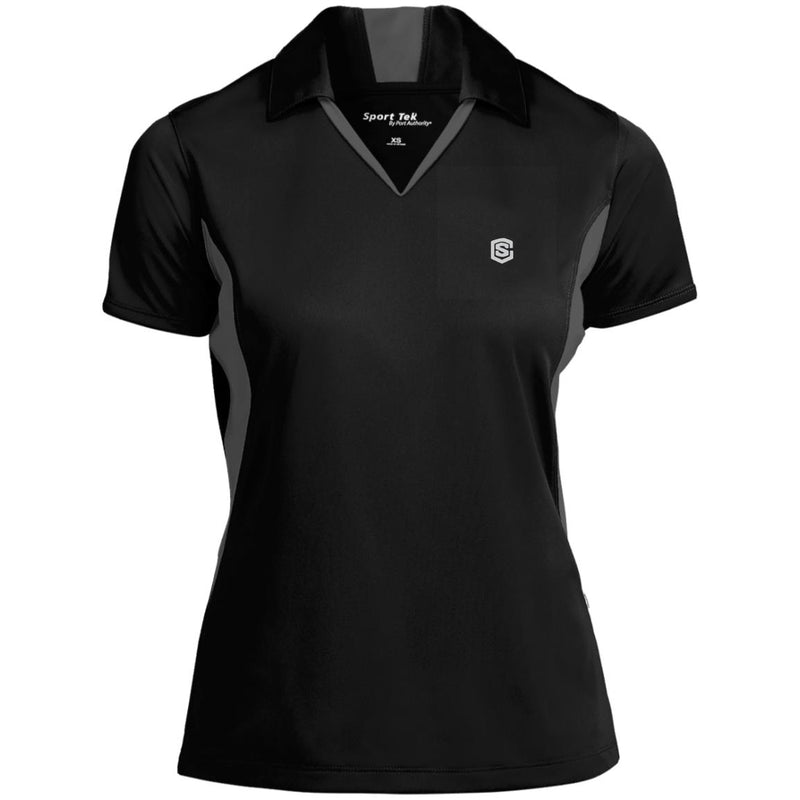Illustrator Silver Logo LST655 Ladies' Colorblock Performance Polo