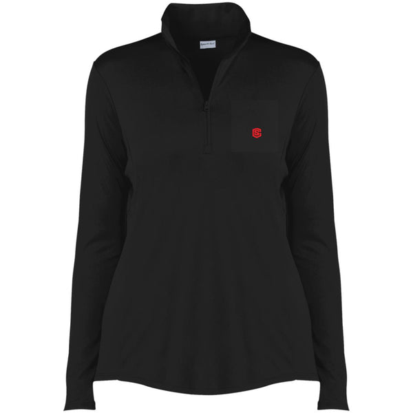 Illustrator Red Logo LST357 Ladies' Competitor 1/4-Zip Pullover