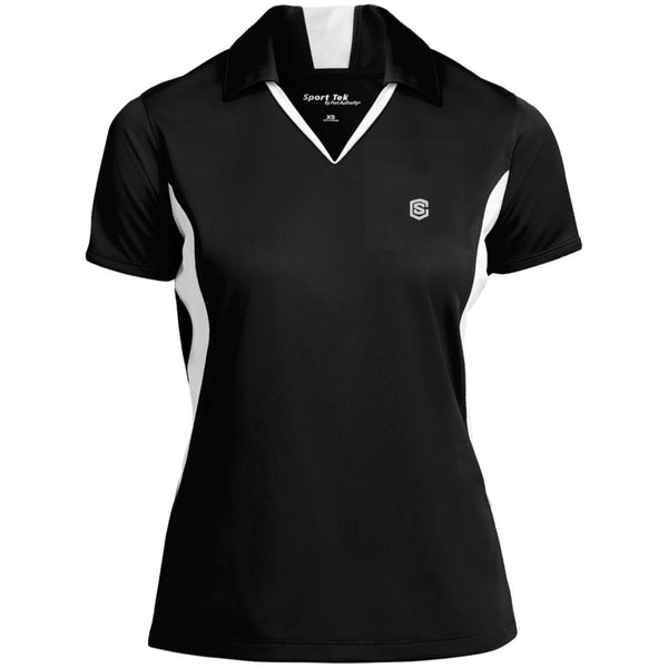 Illustrator Silver Logo LST655 Ladies' Colorblock Performance Polo