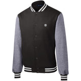 Illustrator Silver Logo ST270 Fleece Letterman Jacket