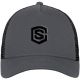 black (2) NE205 Snapback Trucker Cap