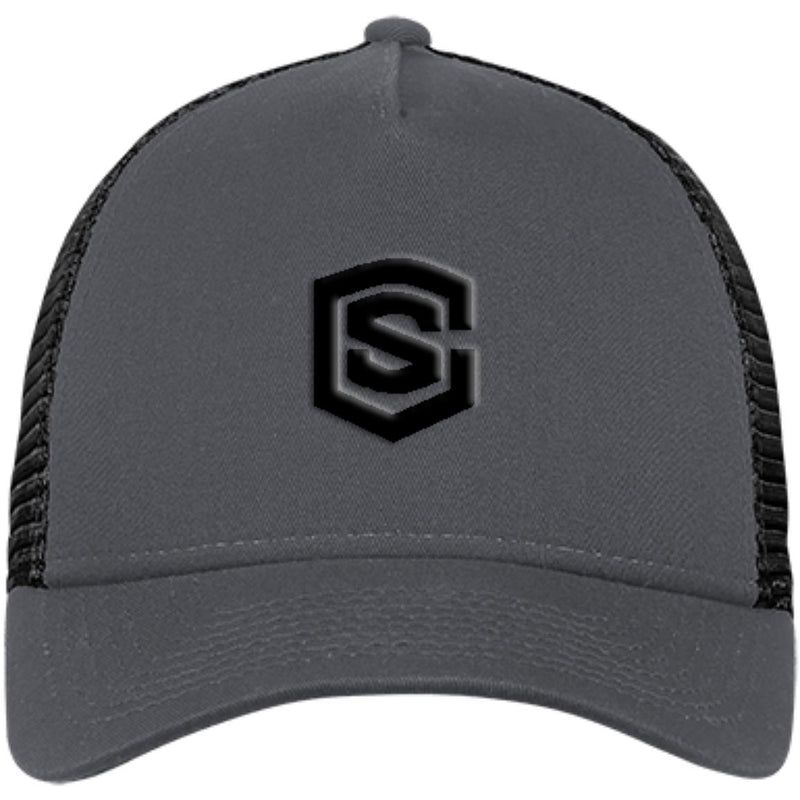 black (2) NE205 Snapback Trucker Cap