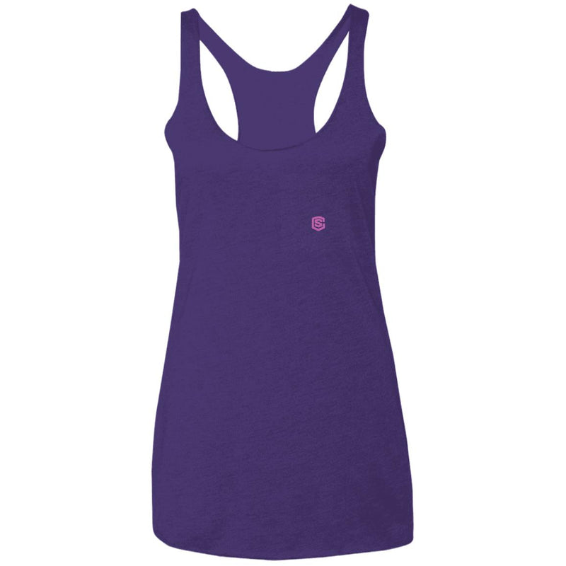 Illustrator Pink Logo NL6733 Ladies' Triblend Racerback Tank