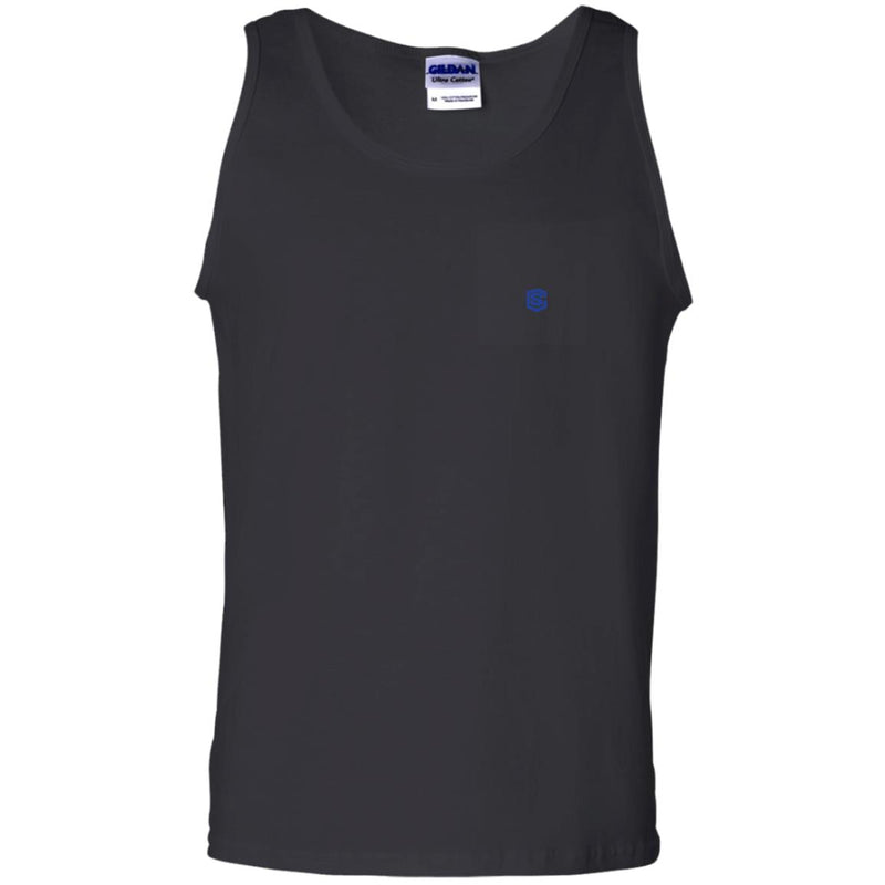 Illustrator Blue Logo G220 100% Cotton Tank Top