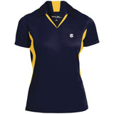Illustrator White Logo LST655 Ladies' Colorblock Performance Polo