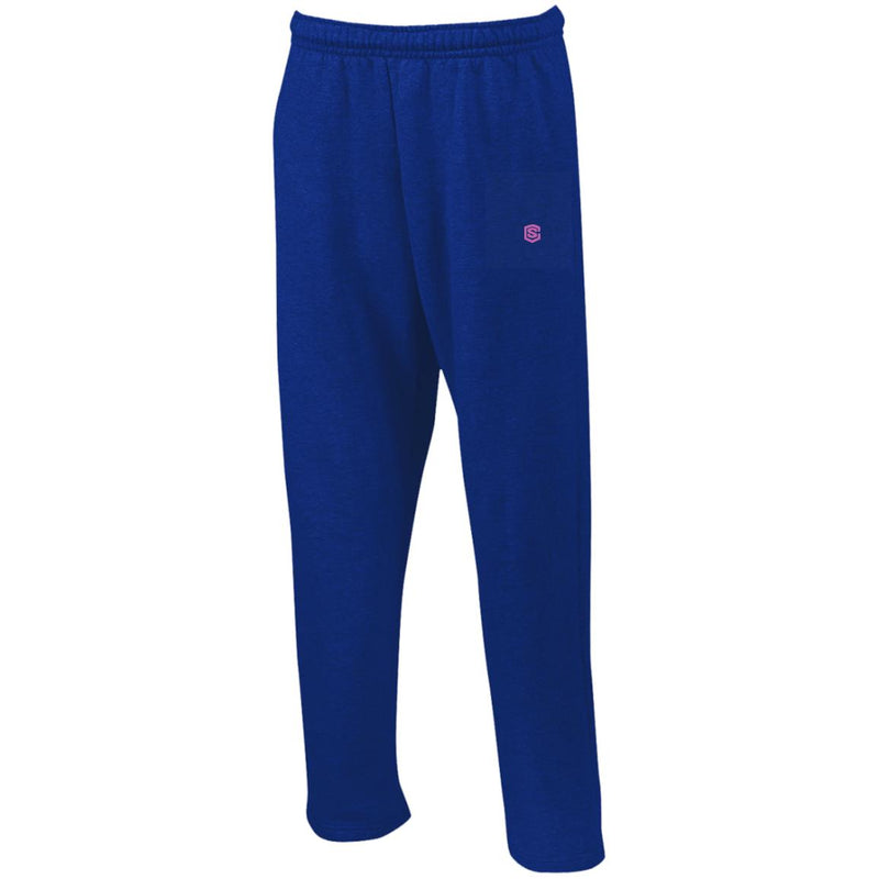 Illustrator Pink Logo G123 Open Bottom Sweatpants with Pockets