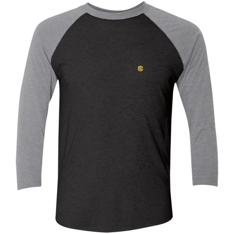 Illustrator Gold Logo NL6051 Tri-Blend 3/4 Sleeve Raglan T-Shirt