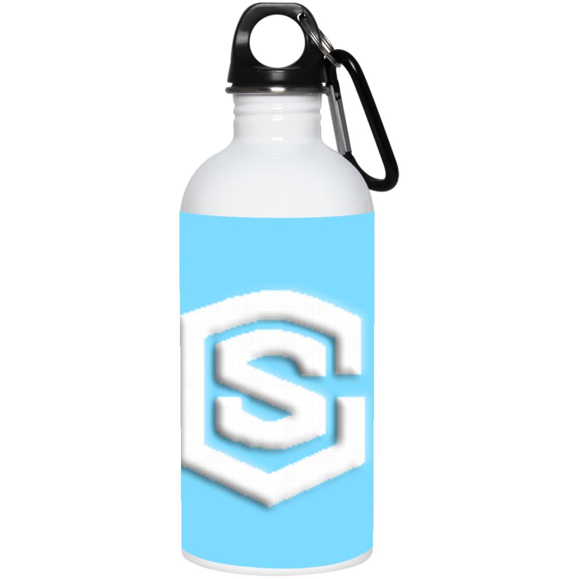 white (2) 23663 20 oz. Stainless Steel Water Bottle