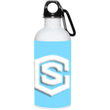 white (2) 23663 20 oz. Stainless Steel Water Bottle