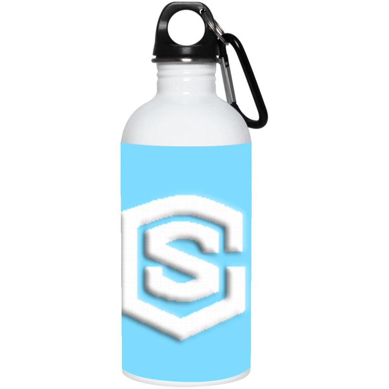 white (2) 23663 20 oz. Stainless Steel Water Bottle