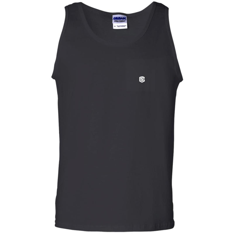 Illustrator White Logo G220 100% Cotton Tank Top