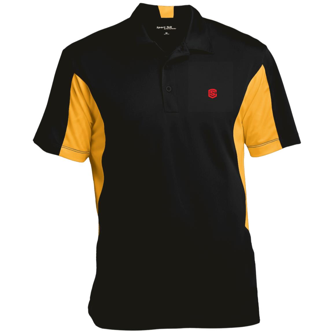 Illustrator Red Logo ST655 Men's Colorblock Performance Polo