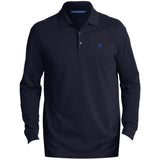 Illustrator Blue Logo K8000LS Men's EZCotton™ LS Polo