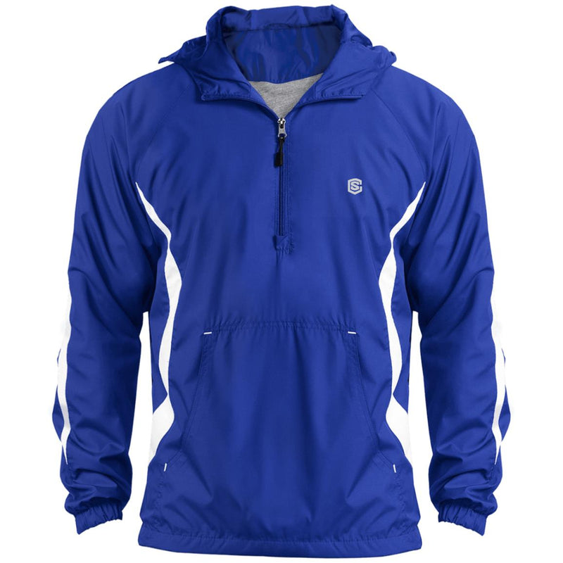 Illustrator Silver Logo JST63 Unisex Colorblock Raglan Anorak Jacket